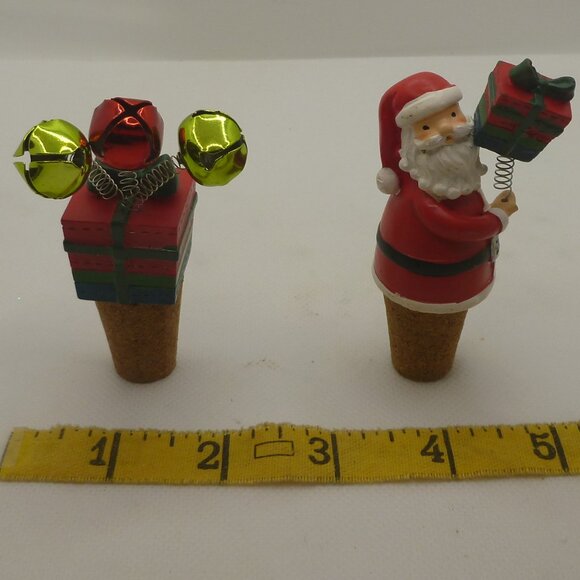 Three Vintage Christmas Wine Bottle Decorations - Picture 7 of 9